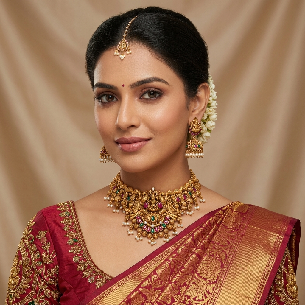 Lakshmi Peacock Kemp Choker